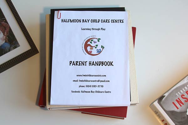 Parent Handbook for Childcare