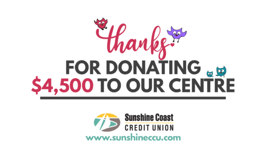 SCCU donated to the kids at the Halfmoon Bay Childcare Centre