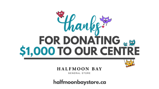 Thanks to the Halfmoon Bay General Store for your donation