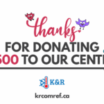 Thanks to K & R Commercial Refrigeration for your donation